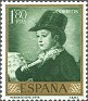 Spain 1958 Goya 1,80 Ptas Green Edifil 1217